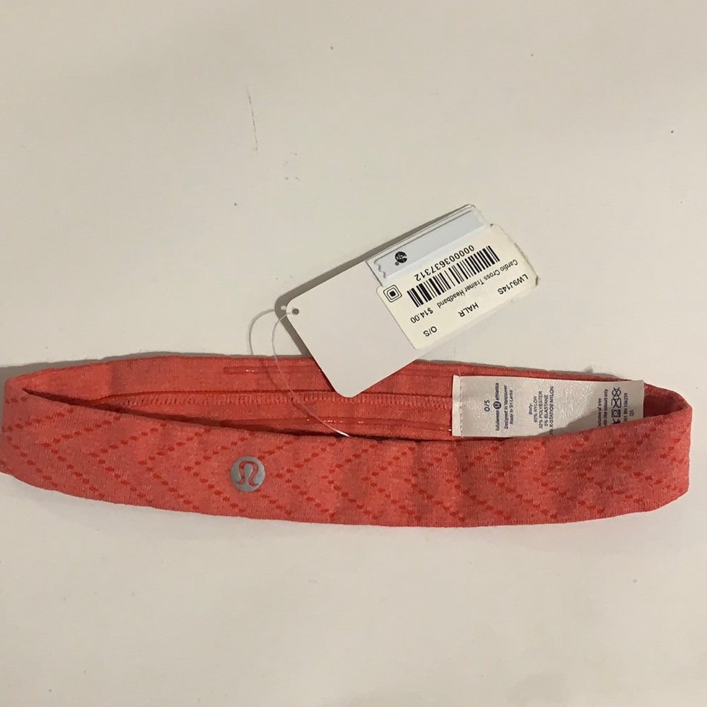 NWT Lululemon salmon headband